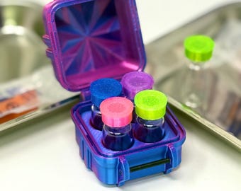 4-Vial 3mL Vial Vault Prism Edition | Single-Latch Storage