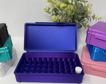 VialLock 50-Vial 3mL Essential Case | Peptide GLP-1 Insulin TRT Vial Organizer