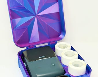 NIIMBOT B1 Carrying Case | Label Printer & 3-Roll Storage Organizer