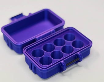 8-Vial 3mL Vial Vault Case | GLP-1 Peptide TRT Storage