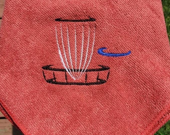 Personalized Disc Golf Towel: Microfiber Sweat Towel with Clip