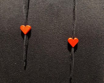 Heart Hoodie String Beads - Kordelanhänger für Hoodies und Jogginghosen