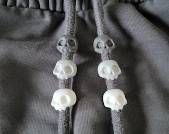 Skull Hoodie String Beads – Drawstring Charms for Hoodies and Sweatpants