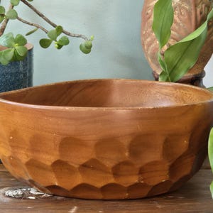 Vintage Monkey Pod Wood Bowl