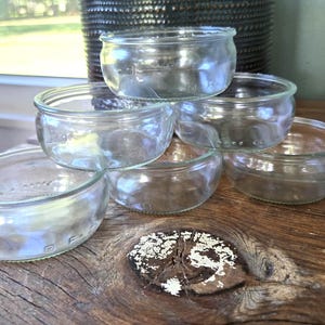 Clear Glass Ramekins – Upcycled Candle Jars, Prep Bowls, Craft Storage Pots