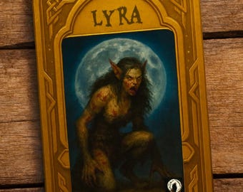 Pacchetto di carte RPG fantasy – 3 carte personaggio stampabili + gettoni – SoulSti Art Studio