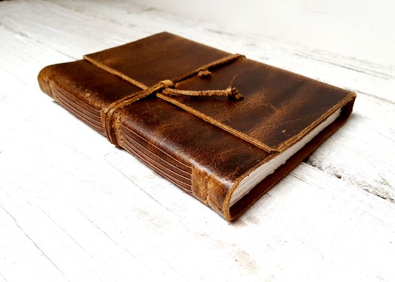 Brown Leather journal, A6, A5, Sketchbook, Watercolor journal, Leather notebook, Watercolor book, artists book, Diary, Personalisation
