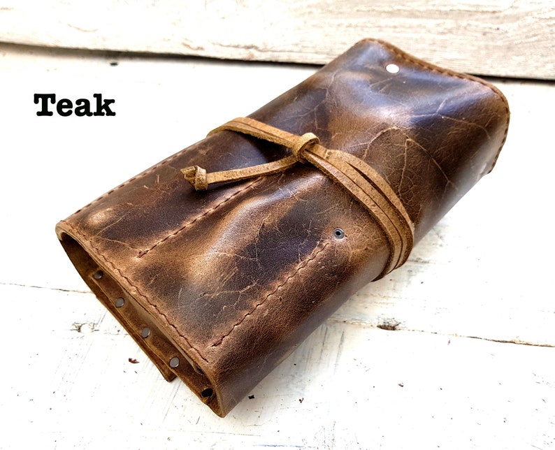 2 pipe leather roll, leather pipe pouch, leather pipe pouch, tobacco pouch, pipe holder, leather tobacco tray, free personalisation image 8