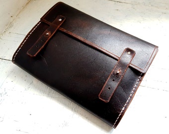 Refillable A5 Leather Journal Cover: Personalized Leuchtturm1917 Compatible