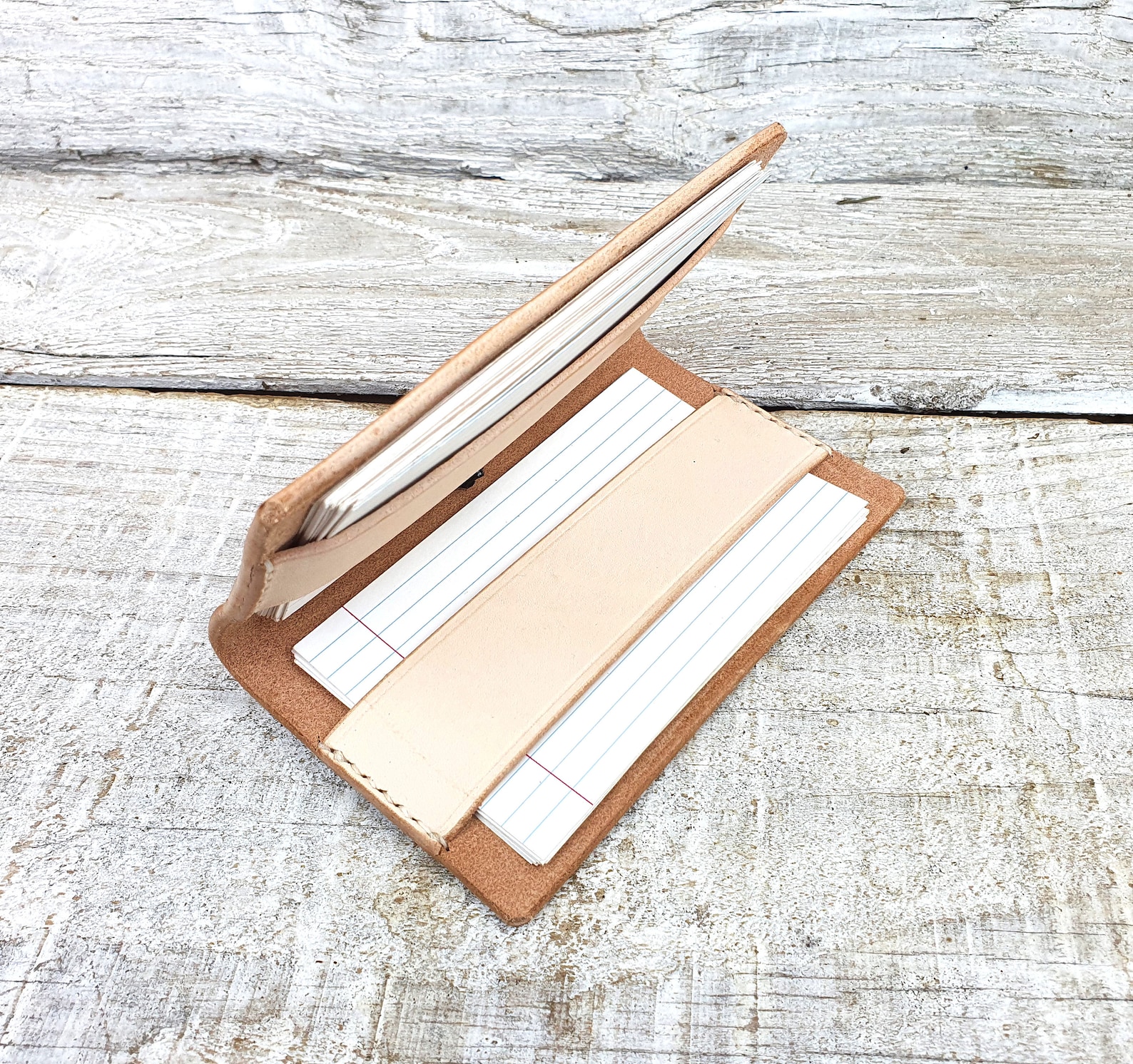 Leather Index Card Holder Index Card Wallet 3x5 A6 Free Etsy UK