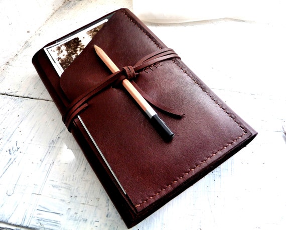 Large moleskine cover. Moleskine leather case. Travel journal cover. Notebook cover. Brown leather organizer