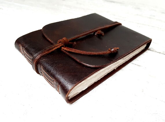 Landscape leather journal, A6, A5, Sketchbook, Watercolor journal, Leather notebook, Watercolor book, artists book, Diary, Personalisation