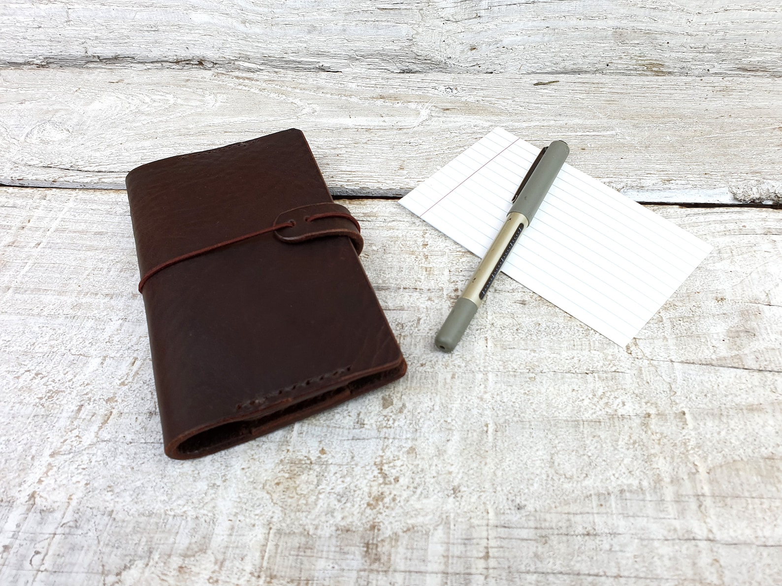 Leather Index Card Holder Index Card Wallet 3x5 A6 Free Etsy UK