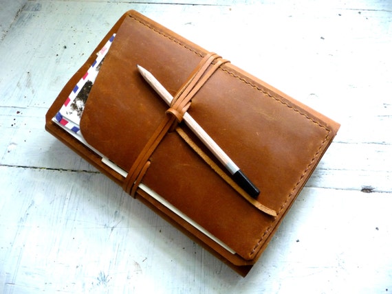 Large moleskine cover. Moleskine leather case. Travel journal cover. Notebook cover. Brown leather organizer