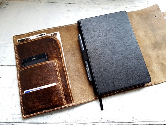 Refillable leather Journal. Leather organizer. A5 refillable journal. Refillable Book Cover. Leuchtturm1917 A5, Free Personalisation