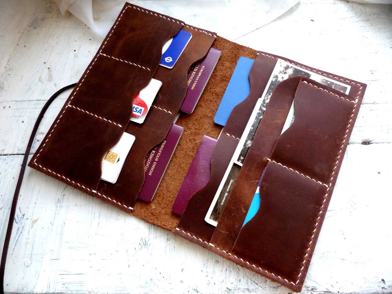 Family passport holder leather Family passport holder leather