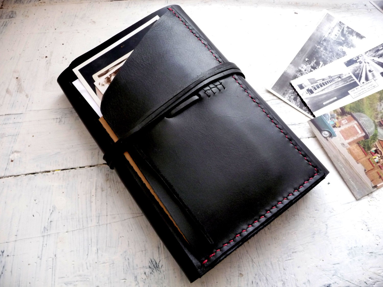 Large moleskine cover. Moleskine leather case. Travel journal Etsy