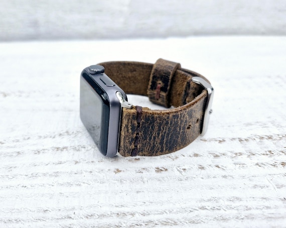 Leather Apple Watch Band 38mm 40mm 41mm 42mm 44mm 45mm 46mm 49mm iWatch Strap Bracelet, Gift for him, Mens watchband, Best apple watch bands