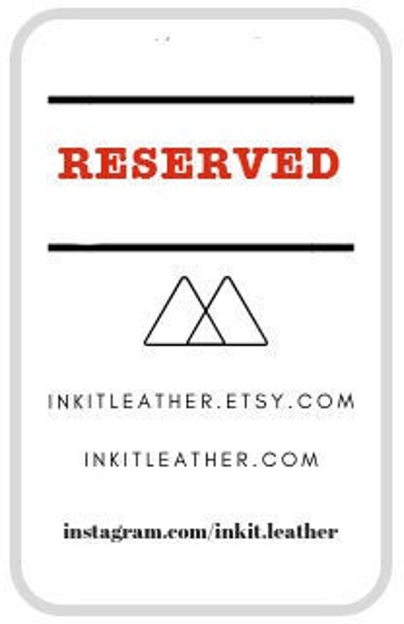 Reserved for Helen, Refillable leather cover for 21cm x 29.7cm moleskine sketchbook. Teak leather. Initials to be stamped: HRW