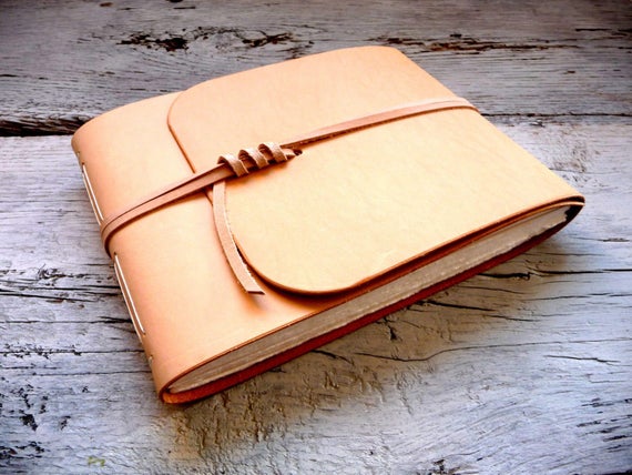 Leather watercolor sketchbook, watercolor journal, leather journal, artists book