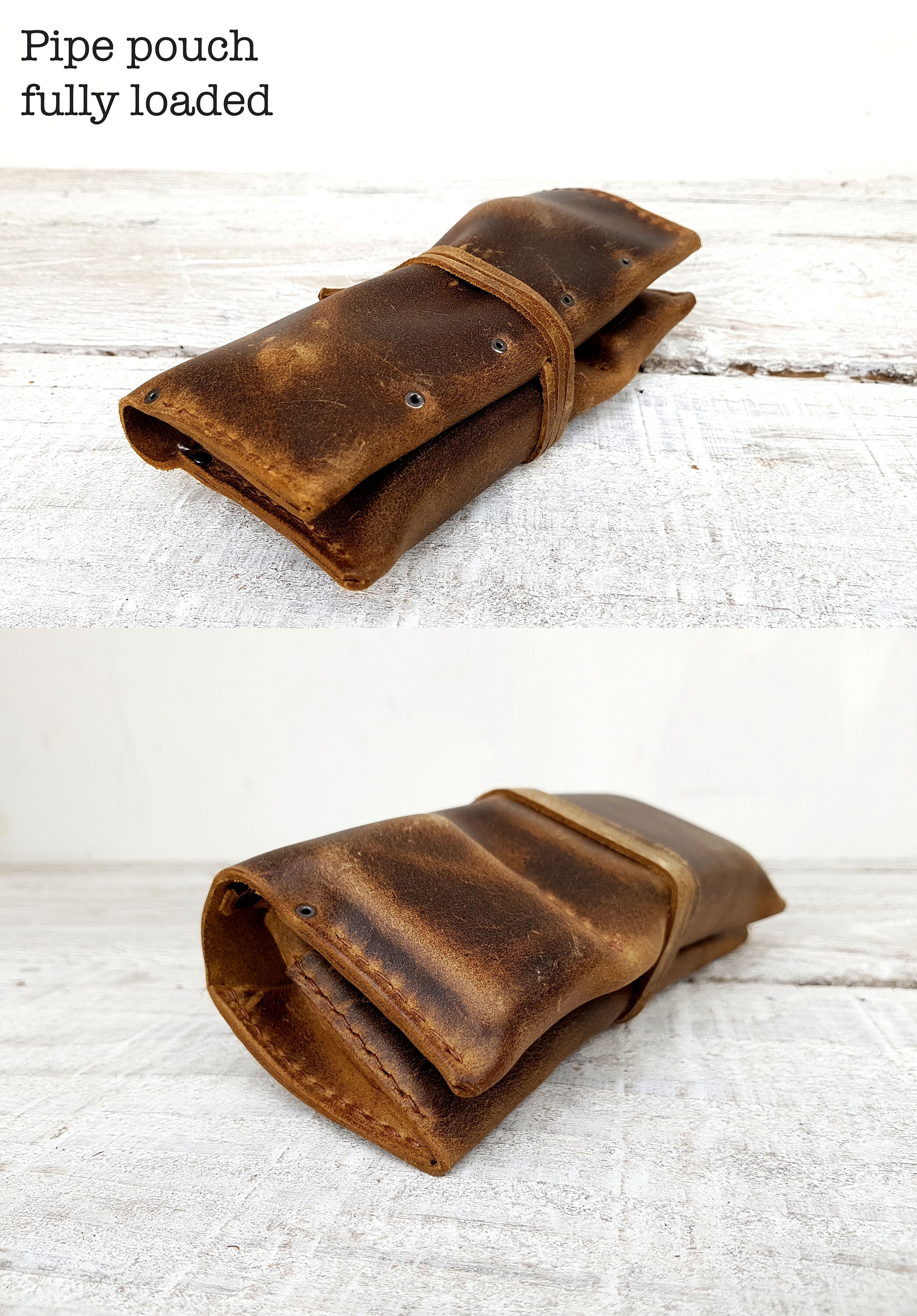 Bolsos y monederos Faltriqueras y monederos Bolsa de tubo de cuero hecha a mano 