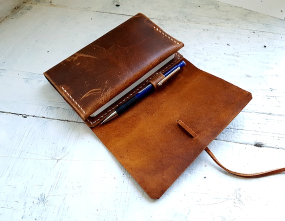 Leather Index Card Holder, Index Card Wallet, 3x5, A6, Free Personalisation  