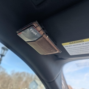 Magnetic Wallet Mount for Car Visors
