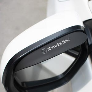2 pieces Mercedes-Benz Car Side Mirror Rain Eyebrow Flexible Silicone Waterproof Dust Deflector