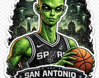Custom Wemby Alien Sticker