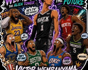 Wemby "The Future" sticker.