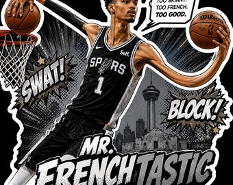 Wemby "Mr. Frenchtastic" sticker.
