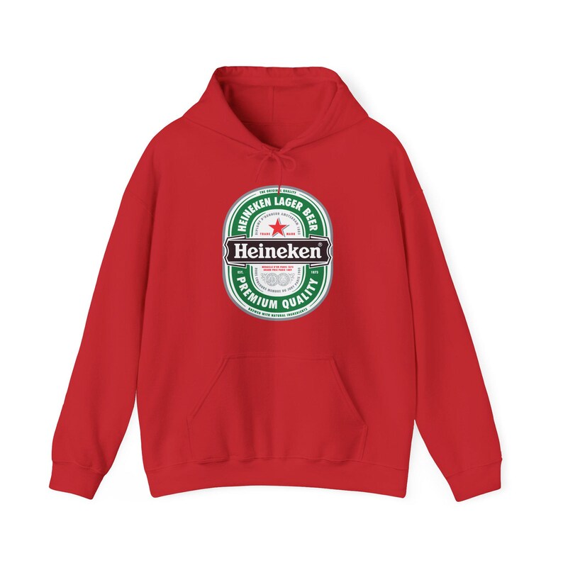 Bluza z kapturem z logo Heineken | Bluza z kapturem z grafiką browaru zdjęcie 14