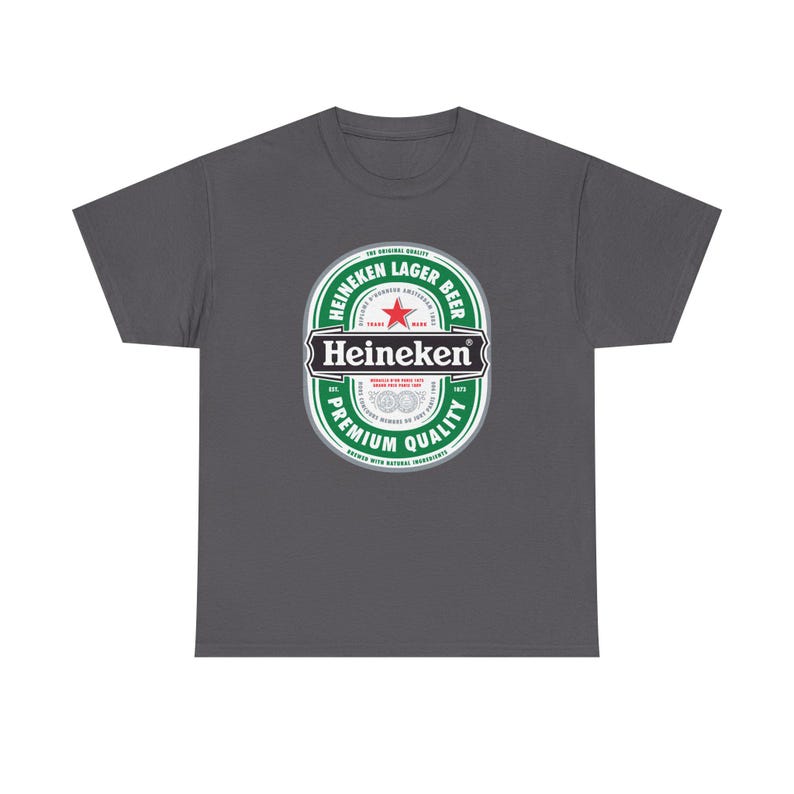 Koszulka z logo Heineken | Koszulka z grafiką marki piwa zdjęcie 8