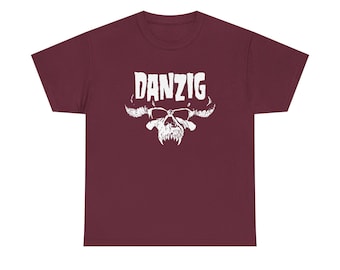 Koszulka z logo Danzig Skull | Koszulka zespołu rockowego, koszulka heavy metalowa