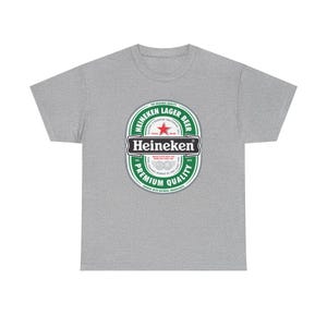 Koszulka z logo Heineken | Koszulka z grafiką marki piwa zdjęcie 4