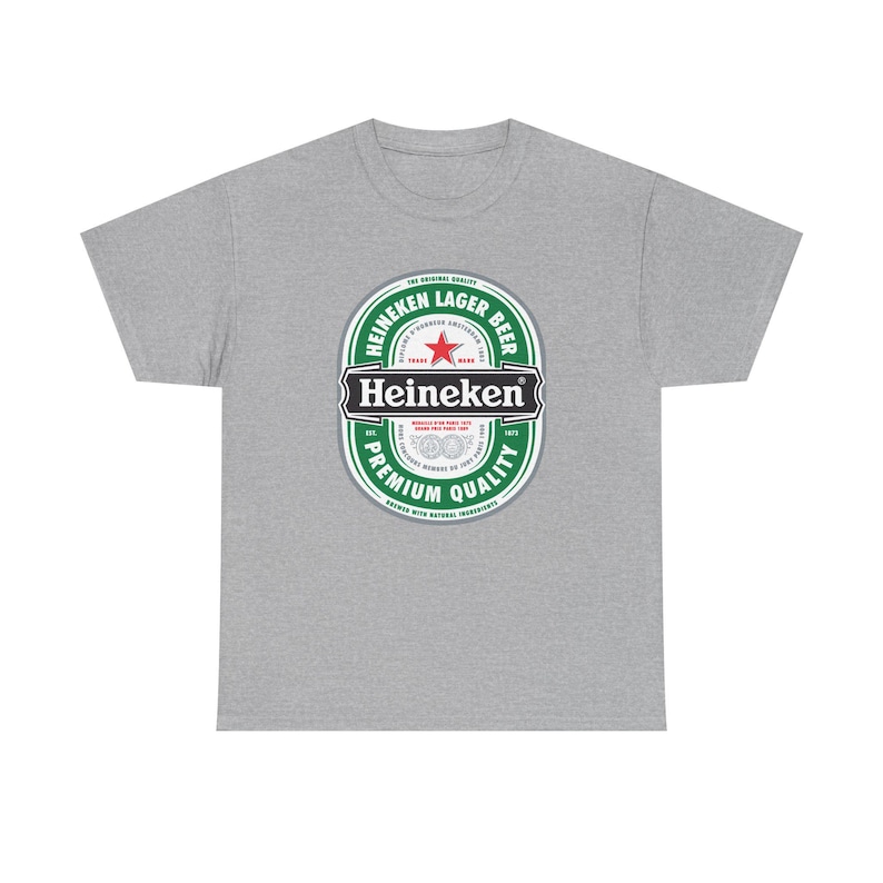 Koszulka z logo Heineken | Koszulka z grafiką marki piwa zdjęcie 4