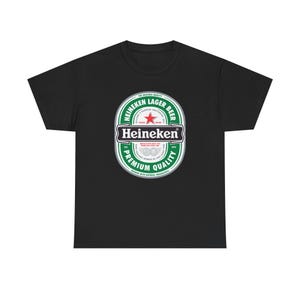 Koszulka z logo Heineken | Koszulka z grafiką marki piwa zdjęcie 1