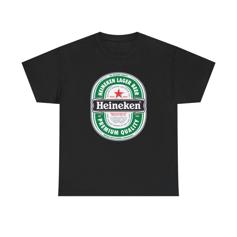 Koszulka z logo Heineken | Koszulka z grafiką marki piwa zdjęcie 1