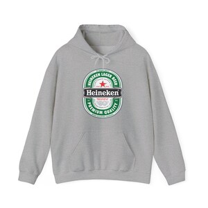 Bluza z kapturem z logo Heineken | Bluza z kapturem z grafiką browaru zdjęcie 4