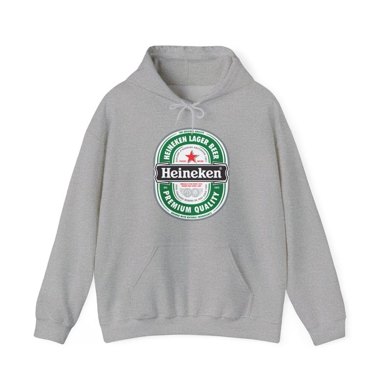 Bluza z kapturem z logo Heineken | Bluza z kapturem z grafiką browaru zdjęcie 4
