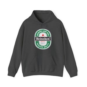 Bluza z kapturem z logo Heineken | Bluza z kapturem z grafiką browaru zdjęcie 7