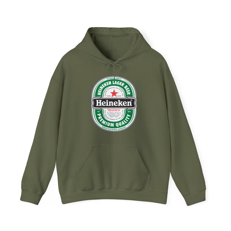 Bluza z kapturem z logo Heineken | Bluza z kapturem z grafiką browaru zdjęcie 5