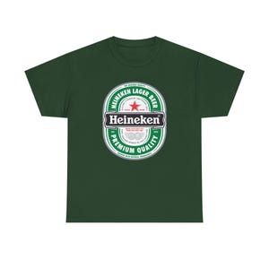 Koszulka z logo Heineken | Koszulka z grafiką marki piwa zdjęcie 6