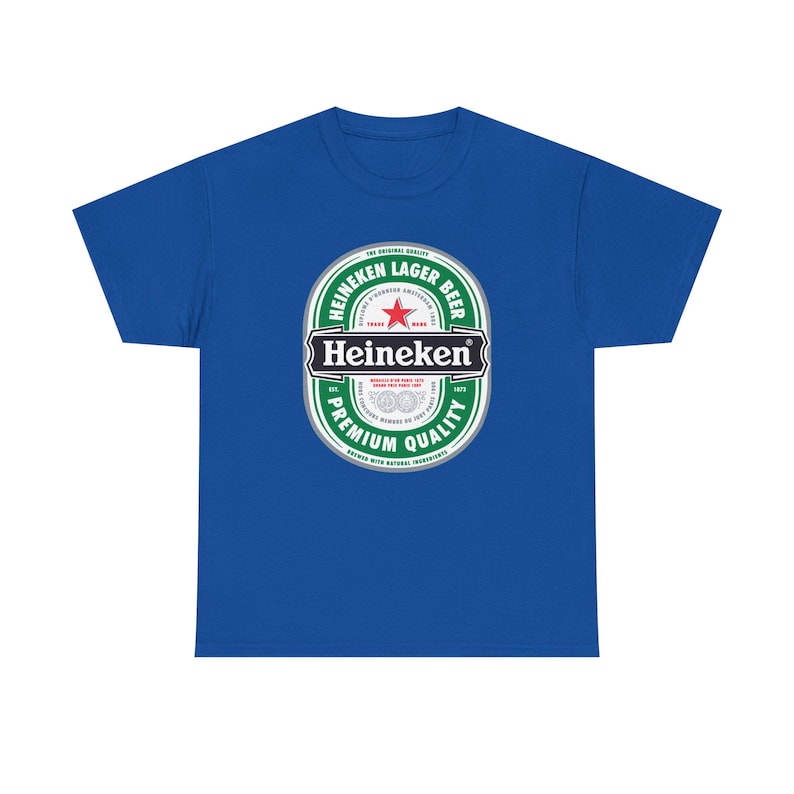 Koszulka z logo Heineken | Koszulka z grafiką marki piwa zdjęcie 9