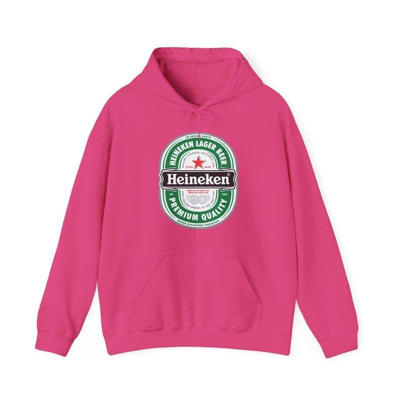 Bluza z kapturem z logo Heineken | Bluza z kapturem z grafiką browaru zdjęcie 13