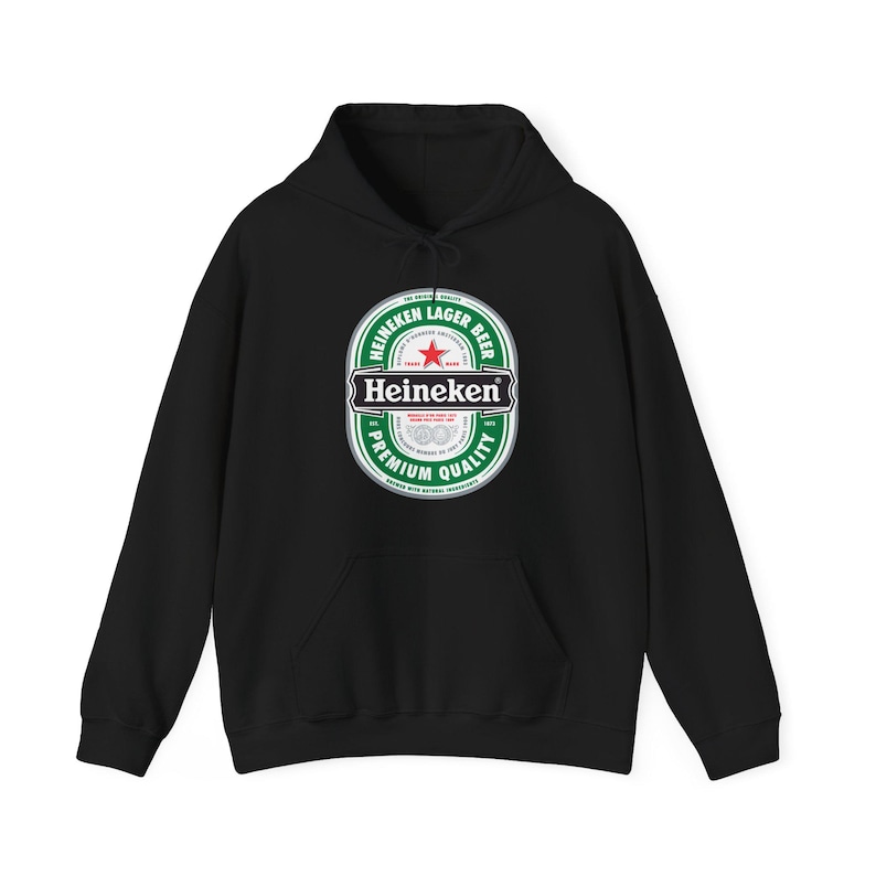 Bluza z kapturem z logo Heineken | Bluza z kapturem z grafiką browaru zdjęcie 1