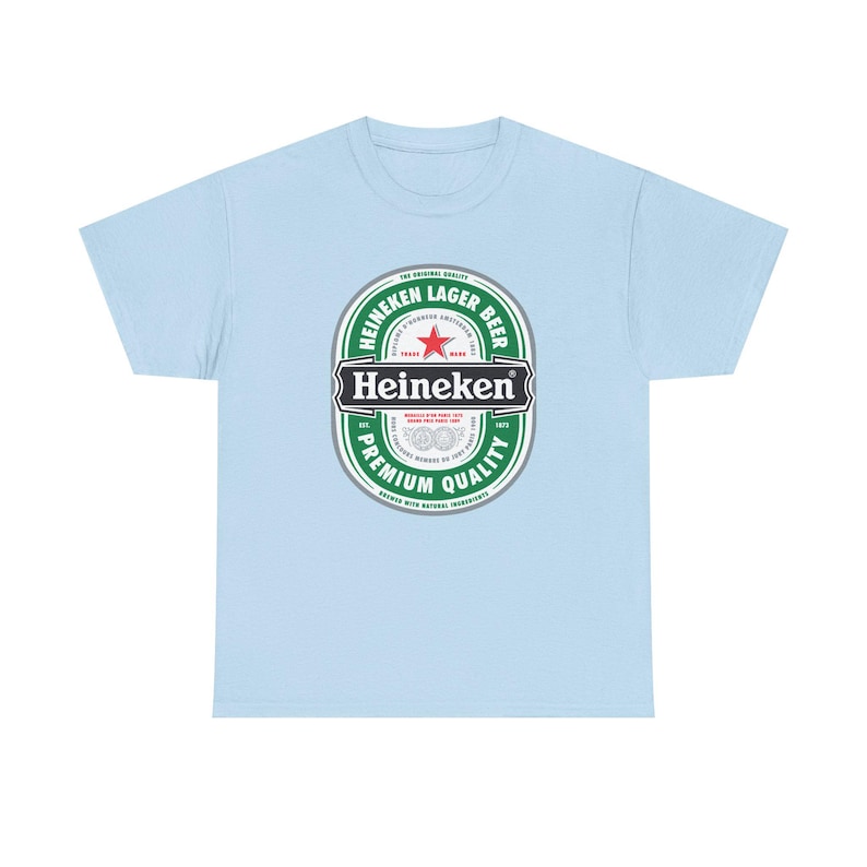 Koszulka z logo Heineken | Koszulka z grafiką marki piwa zdjęcie 7