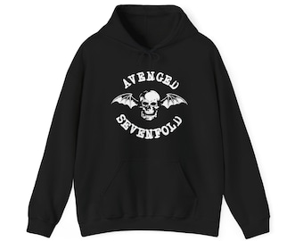 Avenged Sevenfold Schädel mit Fledermausflügeln Hoodie | Band Logo Sweatshirt