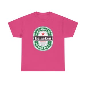 Koszulka z logo Heineken | Koszulka z grafiką marki piwa zdjęcie 13