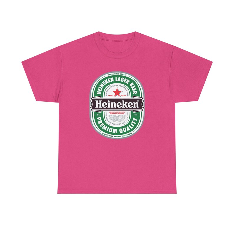 Koszulka z logo Heineken | Koszulka z grafiką marki piwa zdjęcie 13